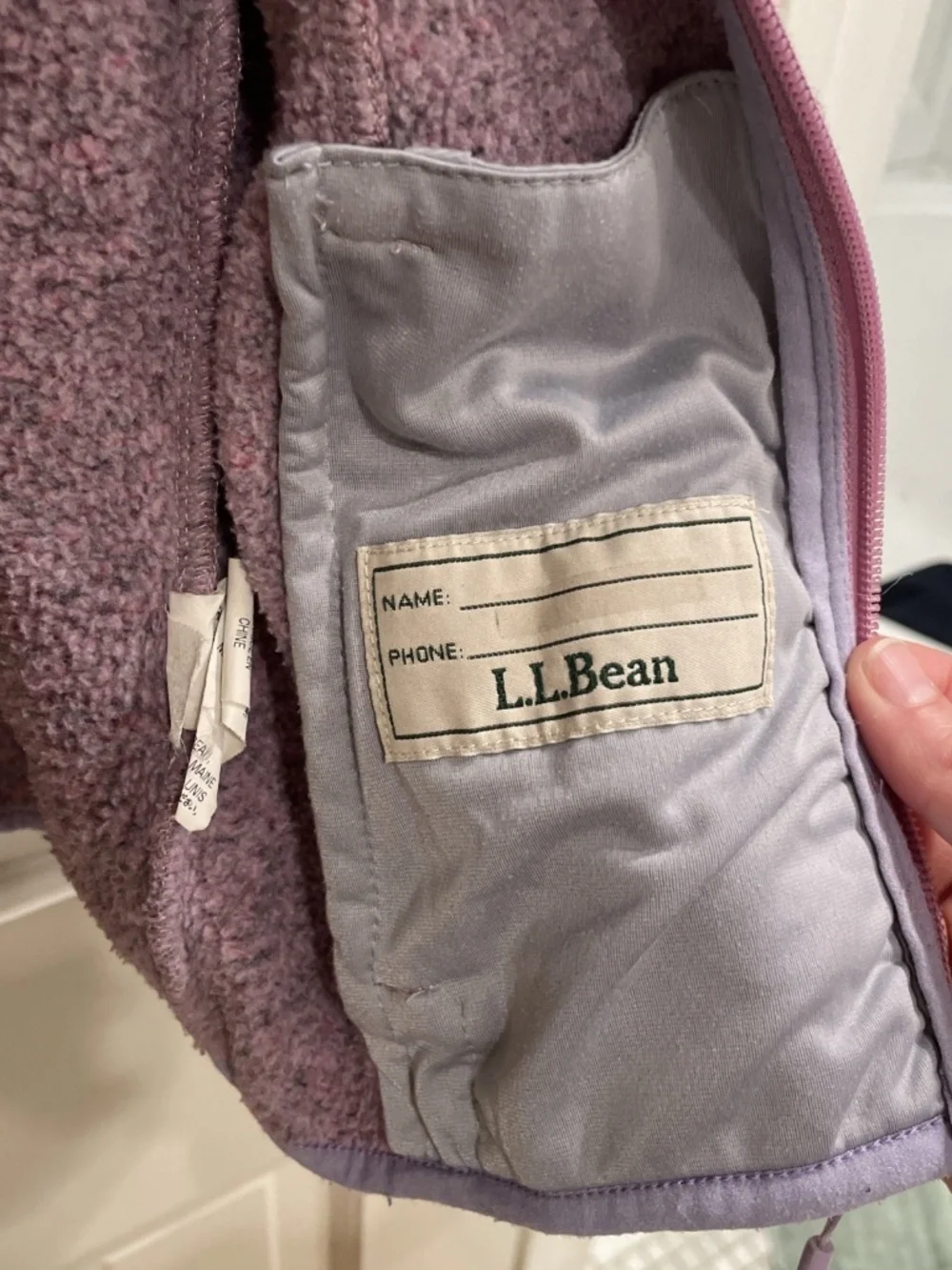 L.L. Bean Girls Size 8 Zip Up Jacket